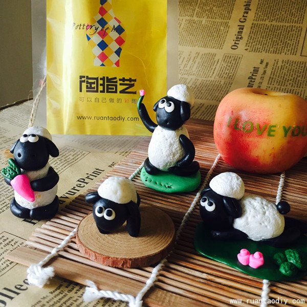 陶指艺双旦肖恩羊DIY手工产品上市