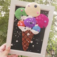陶艺DIY店分享一款适合夏天的五彩冰激凌