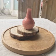 DIY手工制作店分享俏丽粉红佳人陶瓷作品