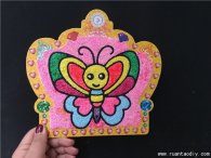 陶艺DIY店分享珍珠泥作品：美丽的蝴蝶