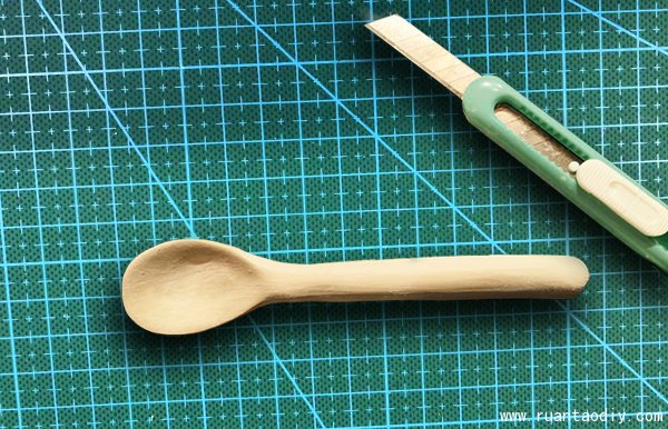 陶土勺子DIY捏塑分享制作教程