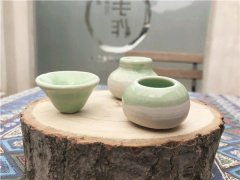 陶艺DIY手工店陶瓷作品春天的色彩