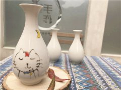 DIY陶艺店陶瓷作品分享可爱的小猫咪